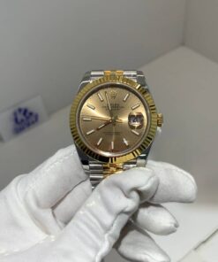 Rolex Super Clone Watches 1:1 DateJust Gold Dial 126333 – 0010 Jubilee 41MM 3235 Movement